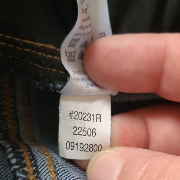 Spanx Two-Tone Raw Hem Cropped Flare Jeans - Size L - Picture 10 of 10